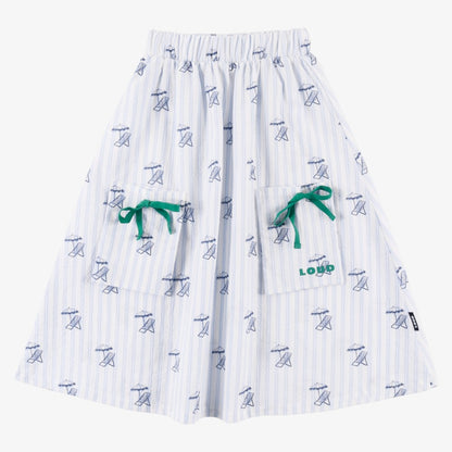 Logo Skirt - Light Blue