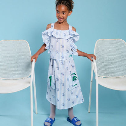 Logo Skirt - Light Blue