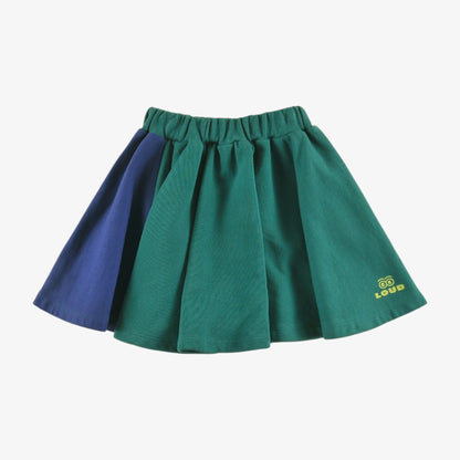 Color Block Skirt - Green