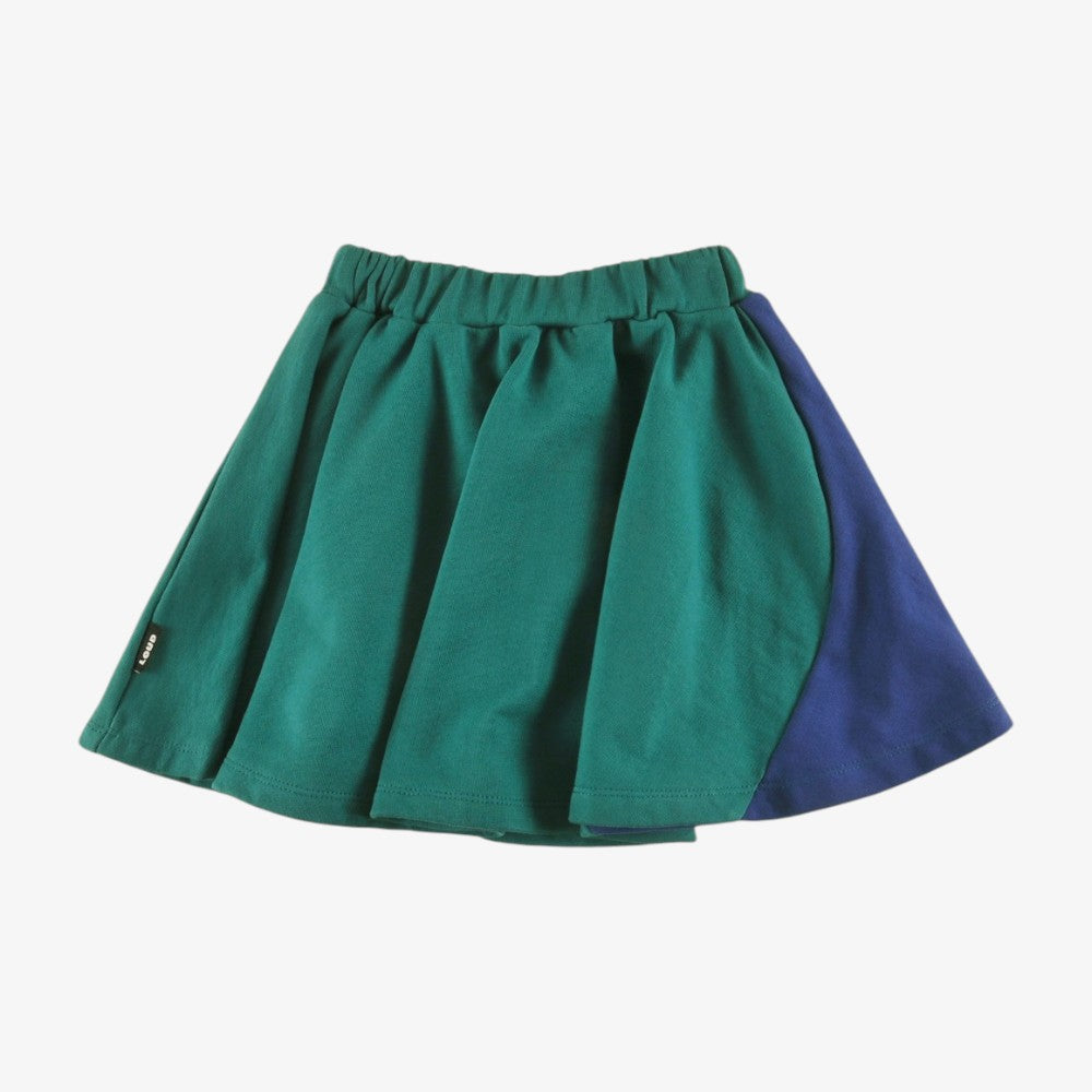 Color Block Skirt - Green