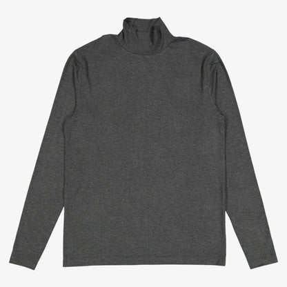 Solid Turtleneck - Grey