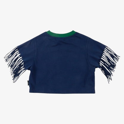 Embroidered Patch T-Shirt - Navy
