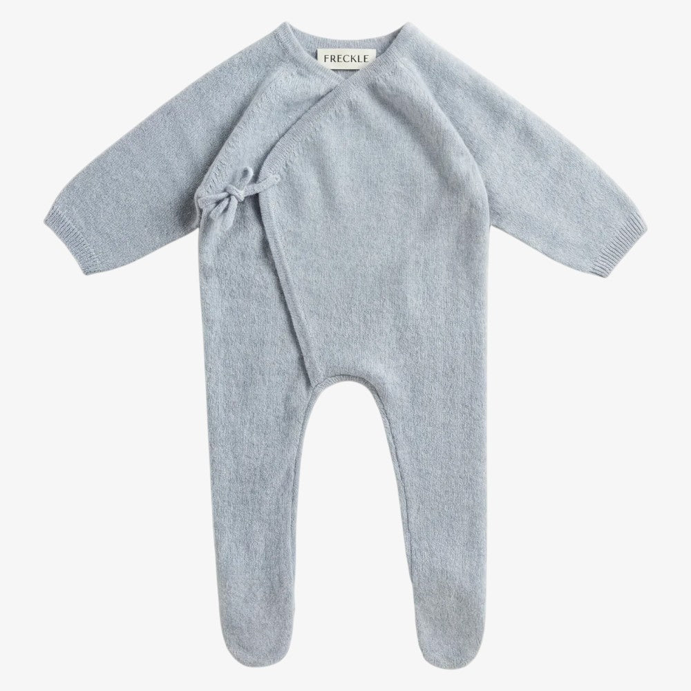 Cashmere Footie - BLUE HAZE