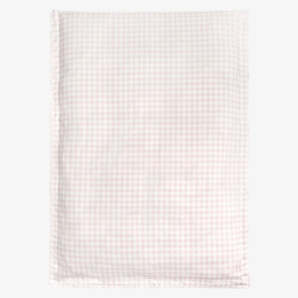 Baby Duvet Cover - Gingham Pink