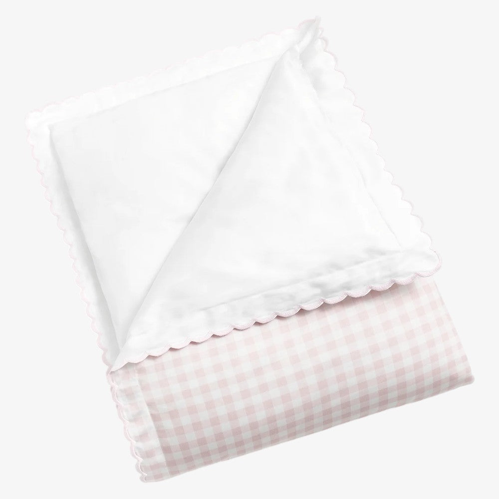 Baby Duvet Cover - Gingham Pink