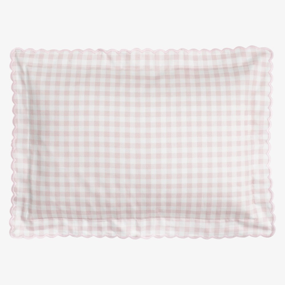 Toddler Pillowcase - Gingham Pink