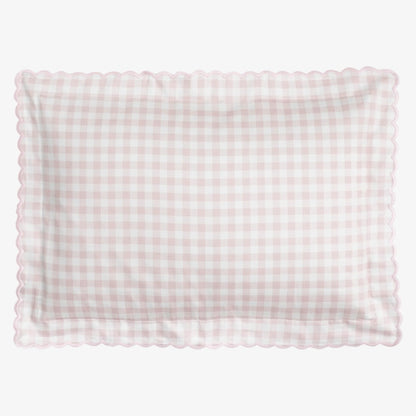Toddler Pillowcase - Gingham Pink