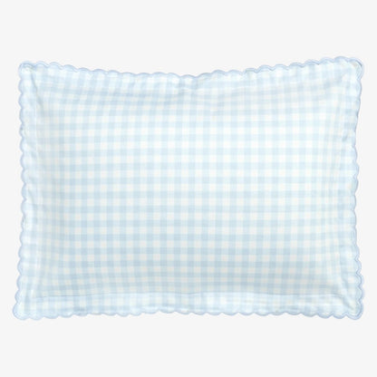 Toddler Pillowcase - Gingham Blue