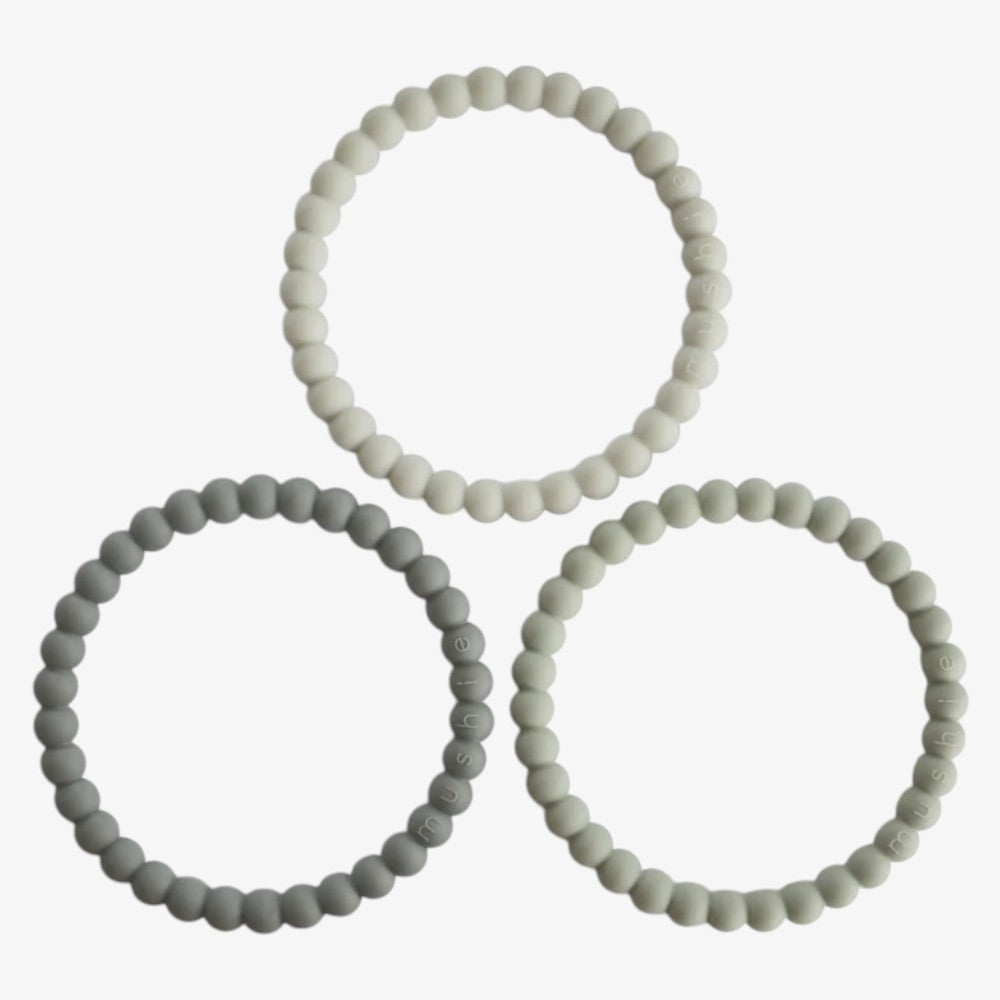 Pearl Teether Bracelet - Steel Dove Stone