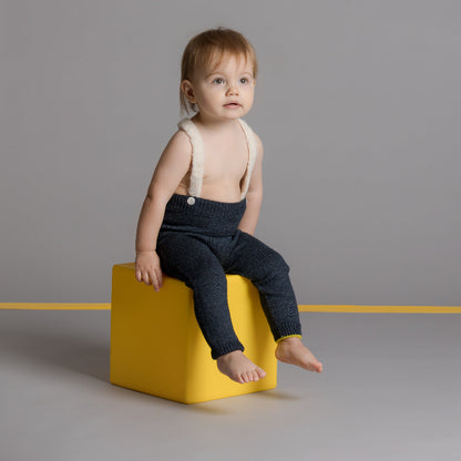 Wool Suspender - Navy