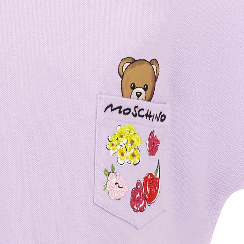 Pocket Bear T-Shirt - Lilac