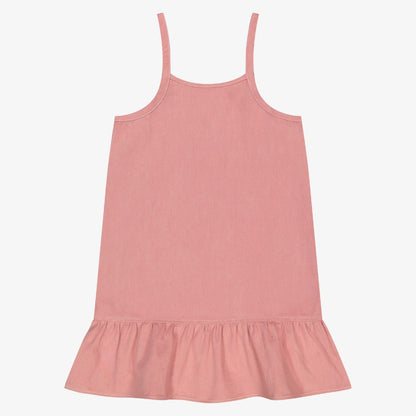 Hollis Ruffle Dress - Pink Denim