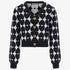 Knit Heart Cardigan - Black