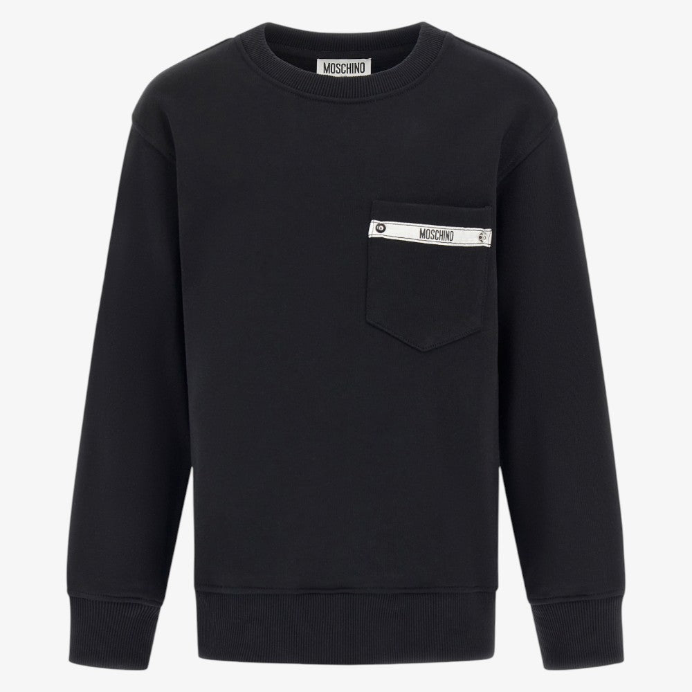 Zip Pocket Sweatshirt - Black