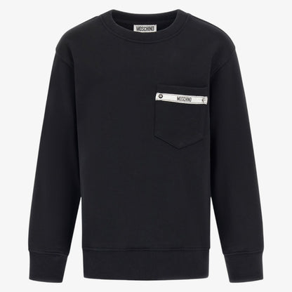 Zip Pocket Sweatshirt - Black