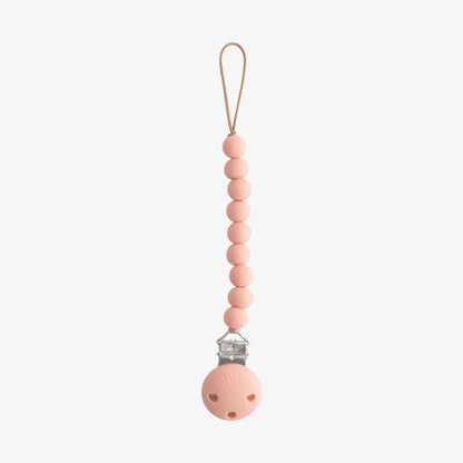 Hera Silicone Pacifier Clip - Powder Pink