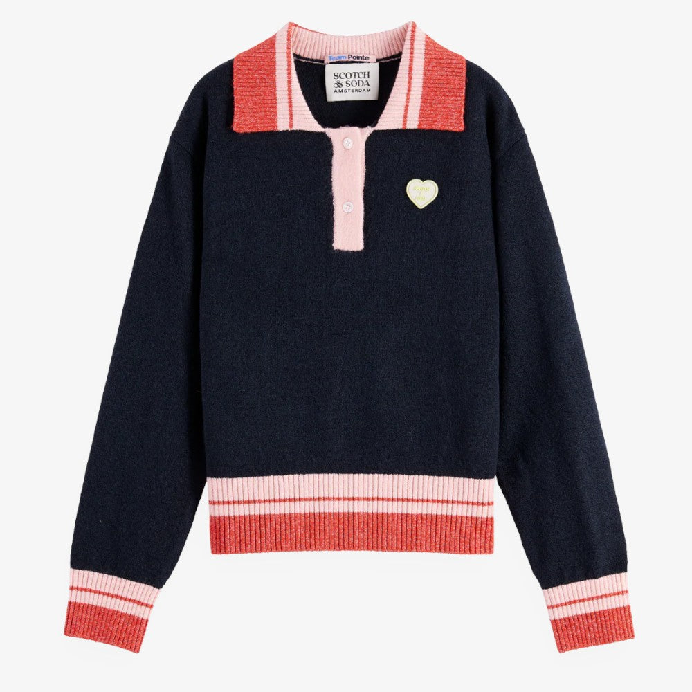 Sporty Logo Sweater - Sky