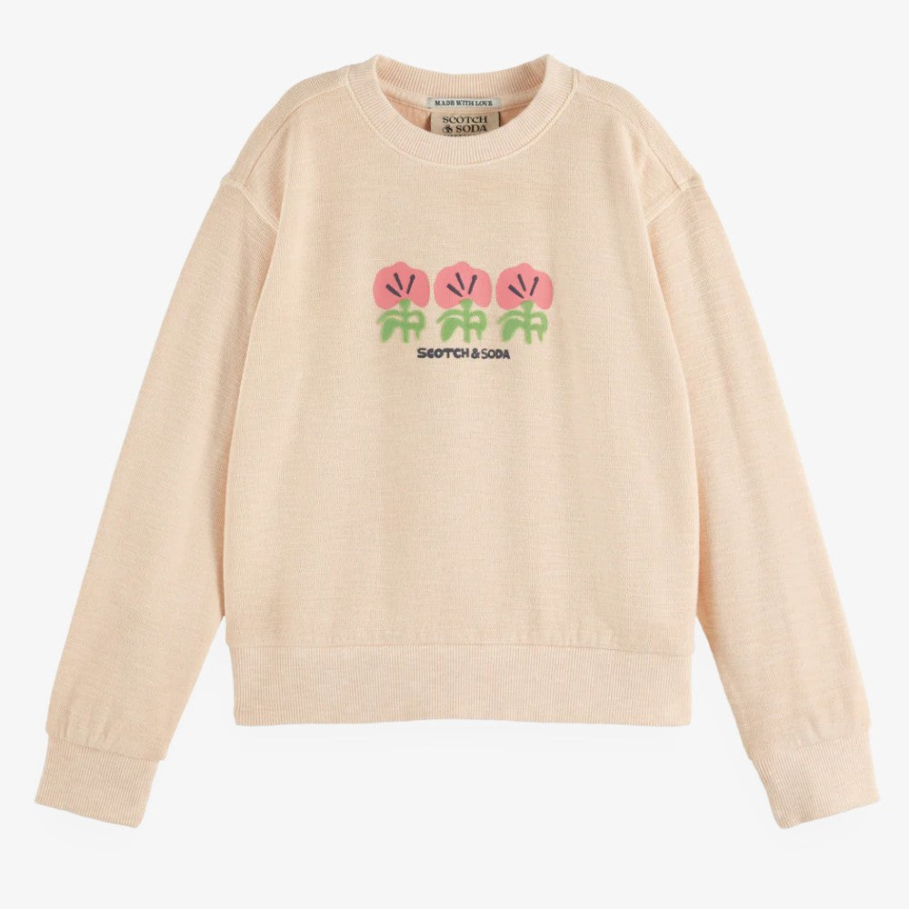 Artwork Sweatshirt - Peach