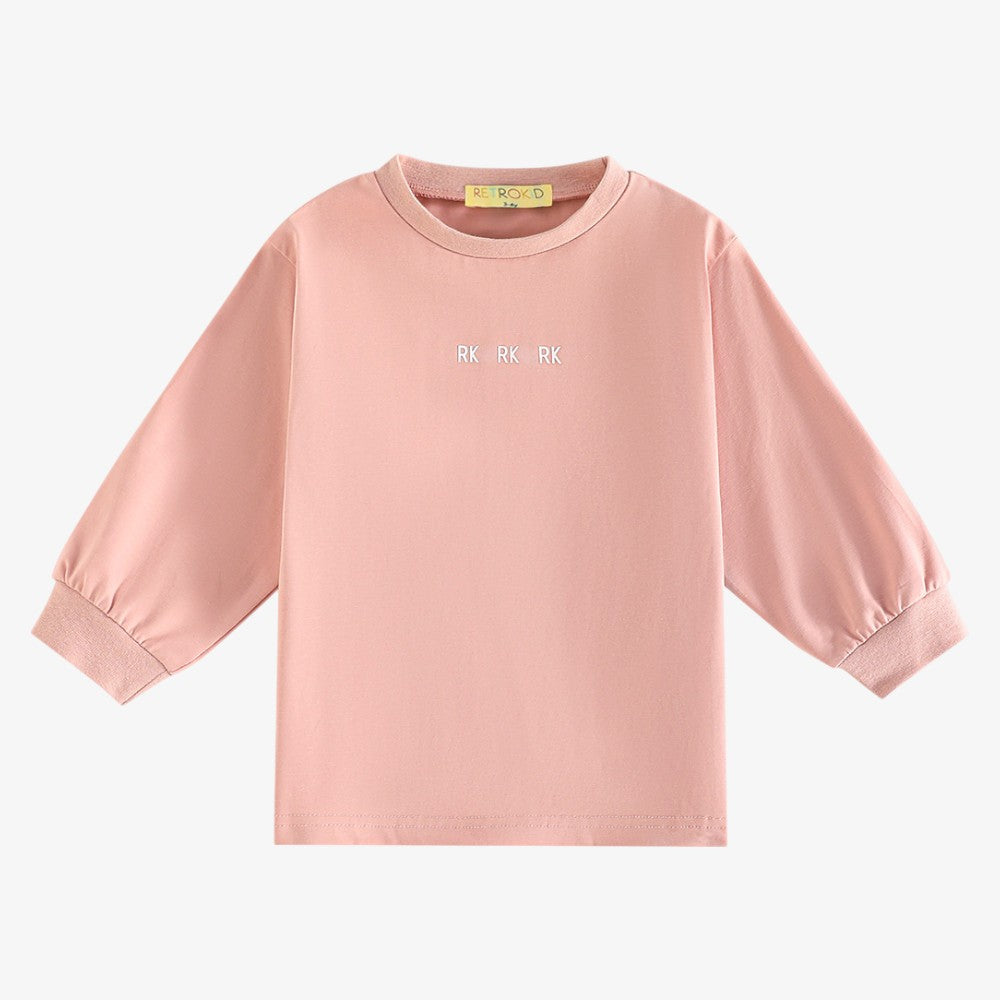 Hollis Logo Tee LS - Pink