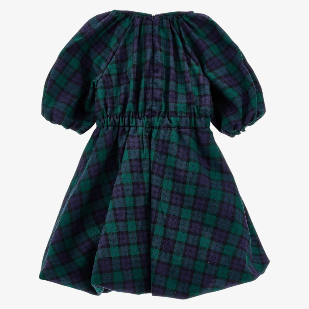 Balloon Sleeve Dress - Green