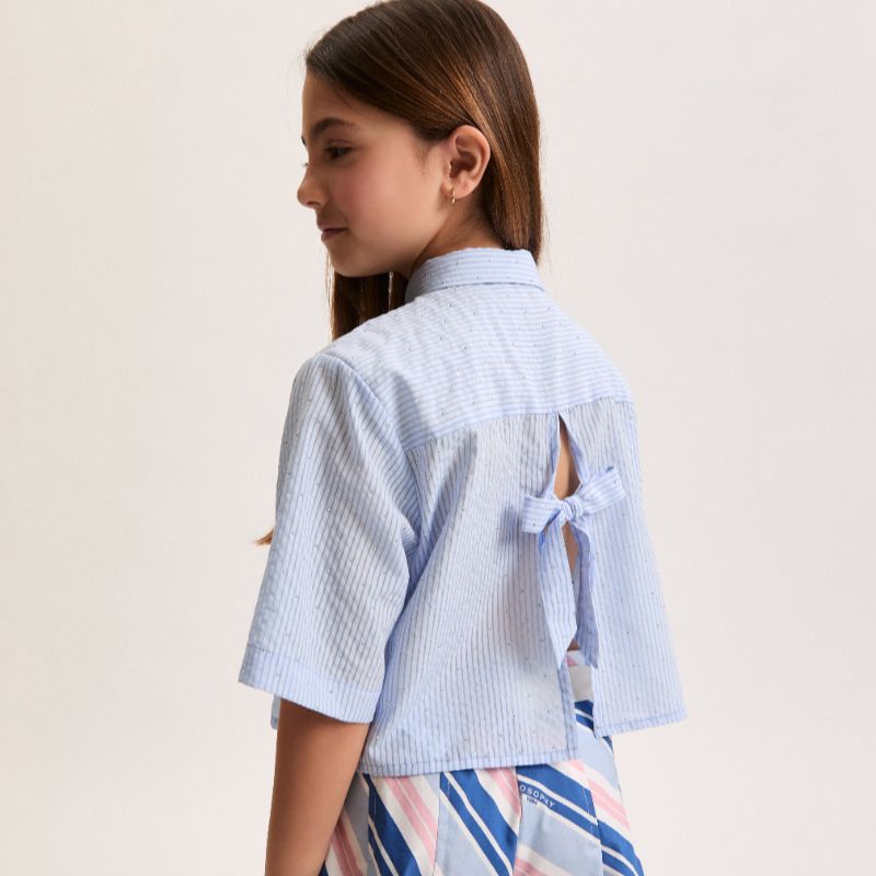 Shirt With Stones - Blue