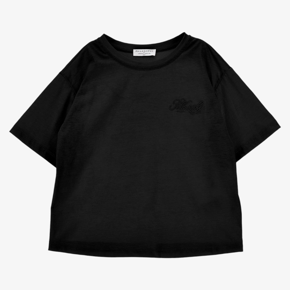 Embroidered Logo Tee - Black