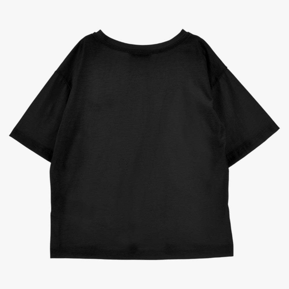 Embroidered Logo Tee - Black