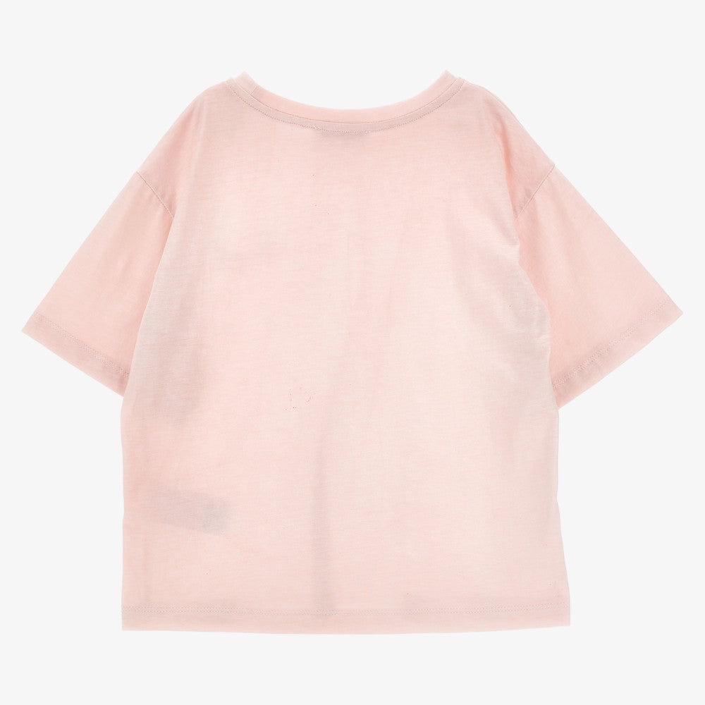 Embroidered Logo Tee - Pink