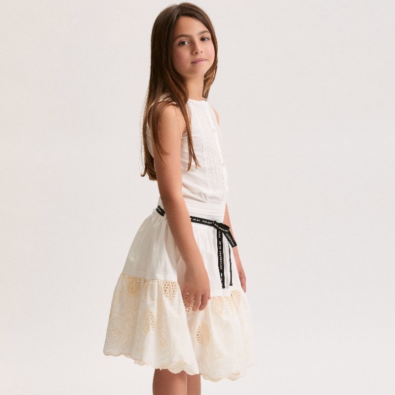 Embroidered Skirt - Offwhite