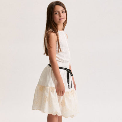Embroidered Skirt - Offwhite