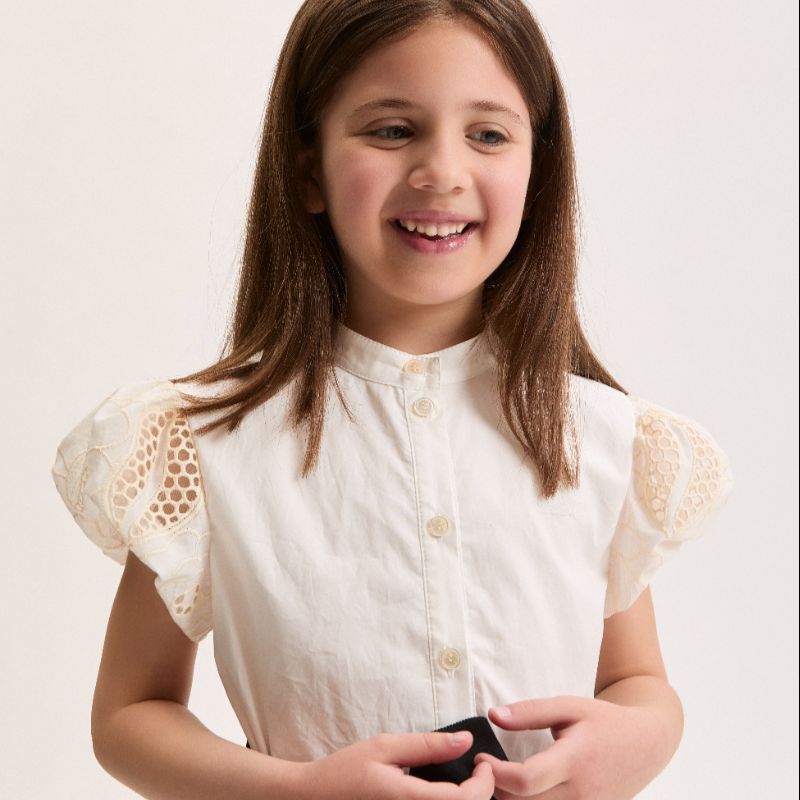 Embroidered Dress - Offwhite