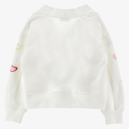 Graphic Cardigan - White