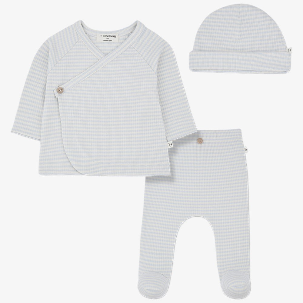 Idara 3 Piece Set - Misty Blue