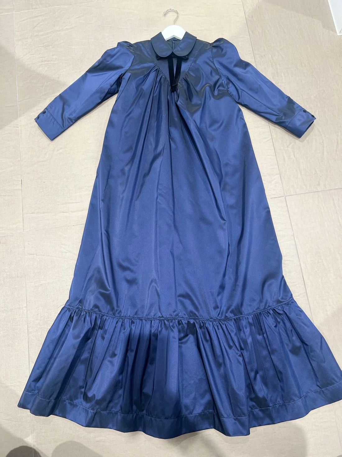 Dress With Tier - Navy