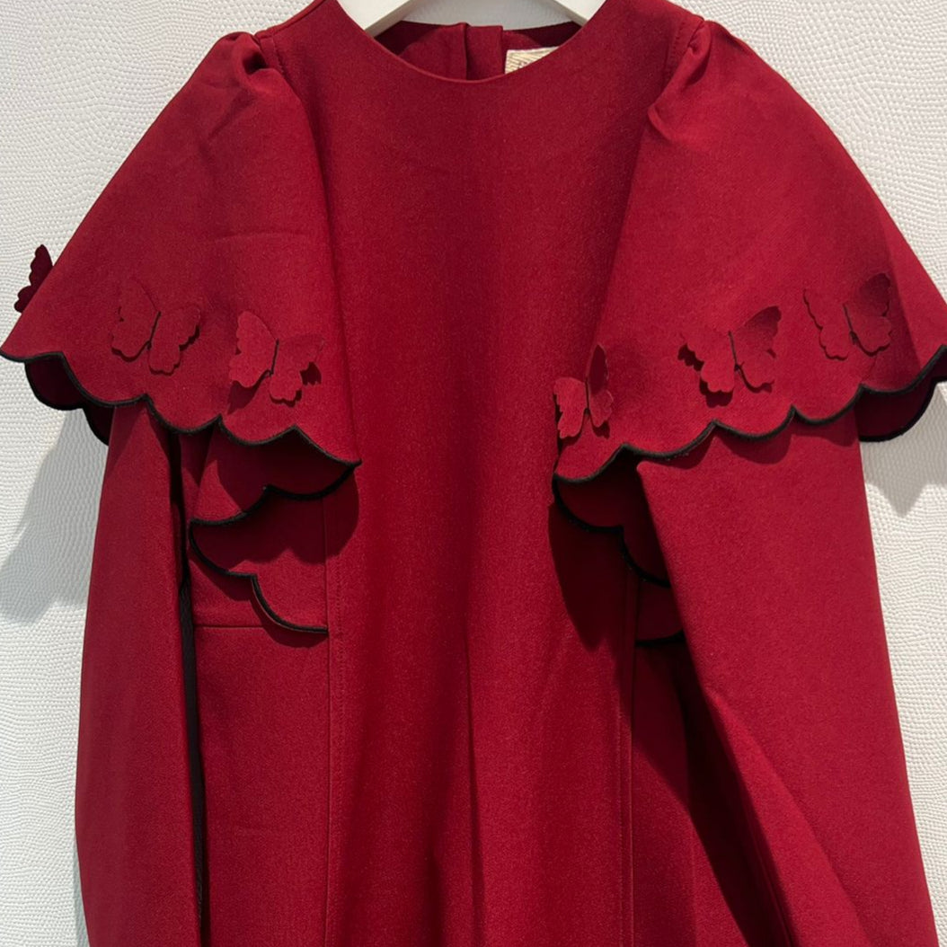 Butterfly Dress - Red/blk