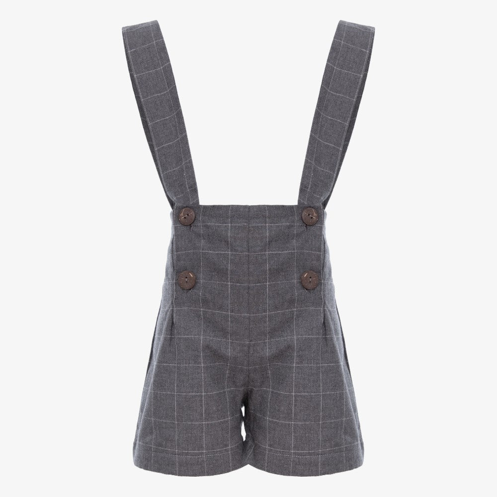 Striped Overall - Grey