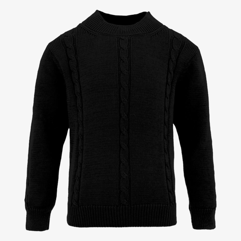 High Neck Sweater - Black