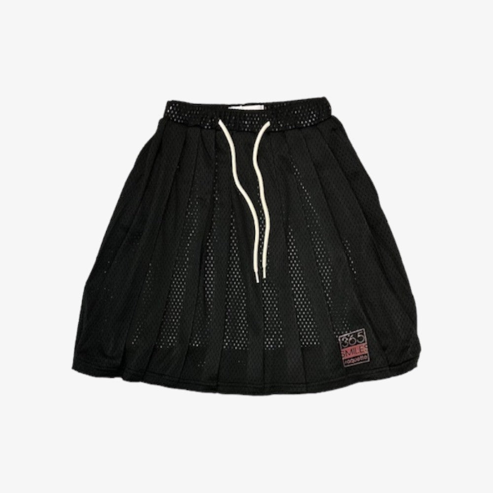 Raquette Tennis Mesh Skirt - Black Plum