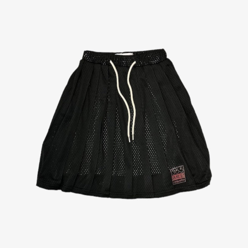 Tennis Mesh Skirt - Black Plum