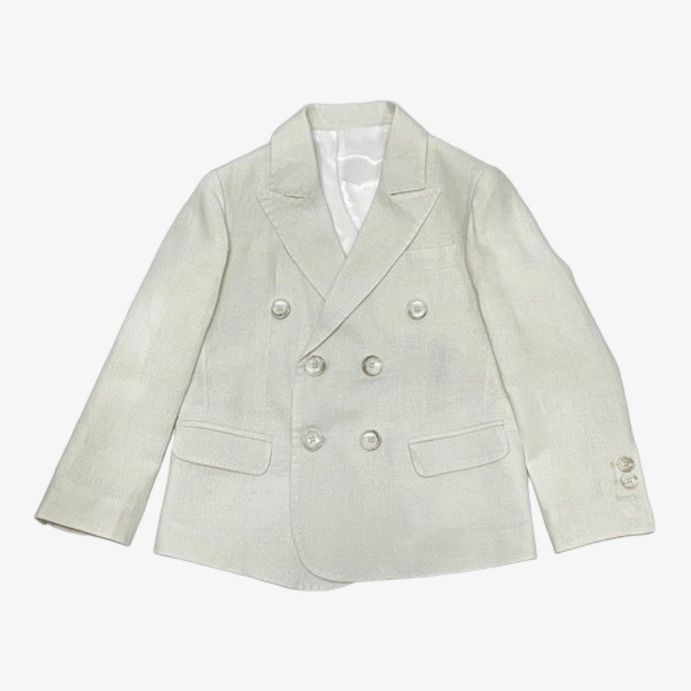 Manuelle Frank Double Breasted Blazer - Natural