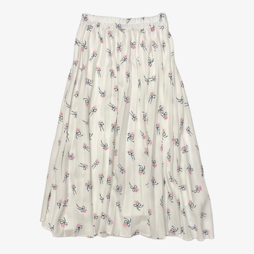 Button Top And Skirt - Ivory