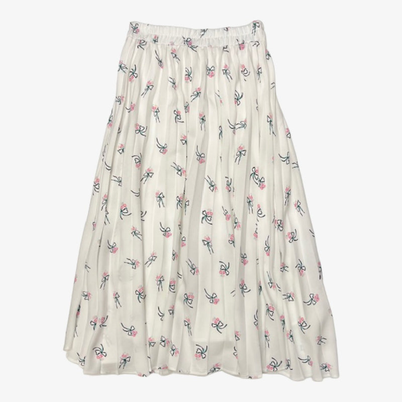 Button Top And Skirt - Ivory