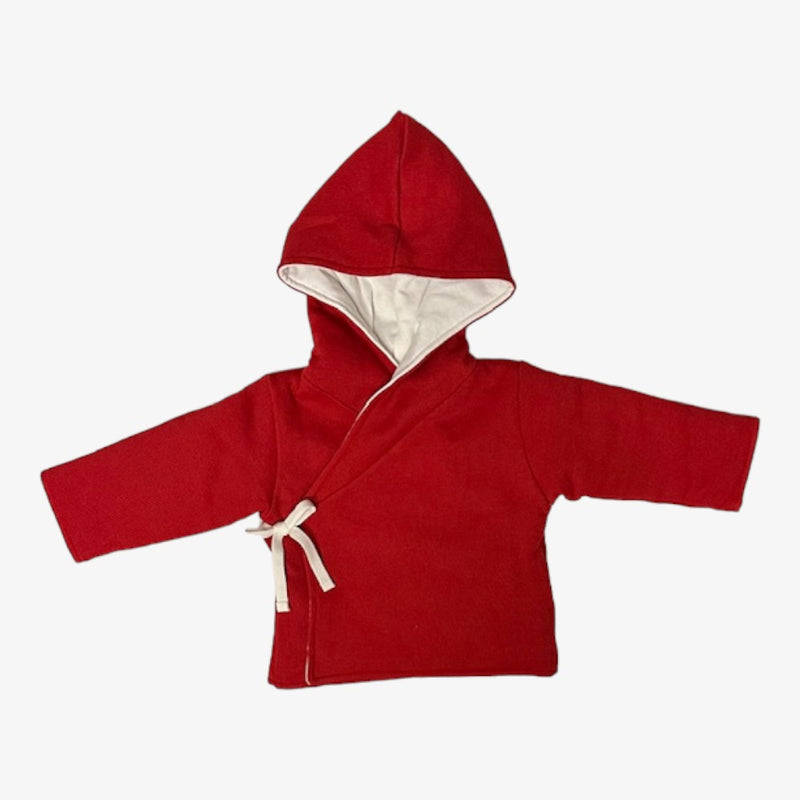 Wrap Jacket And Bonnet - Red