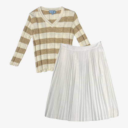 Pleated Skirt - Cream