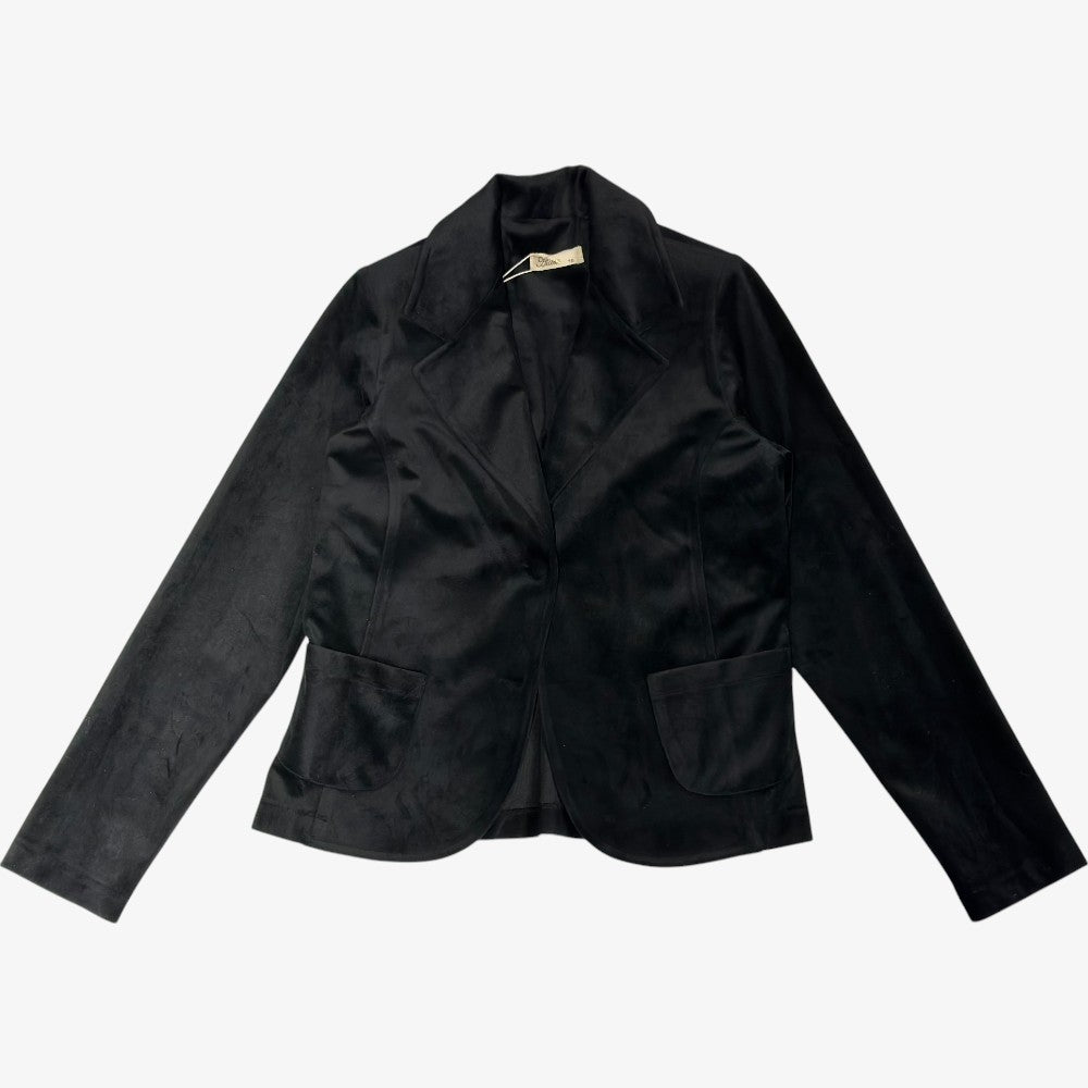 Velvet Blazer - Black