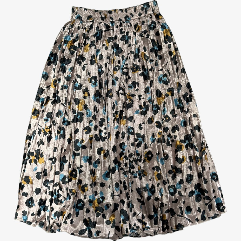 Printed Top And Skirt - Cream