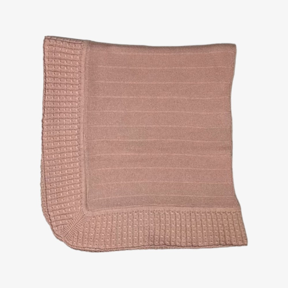 Carmina Knit Blanket - Rose