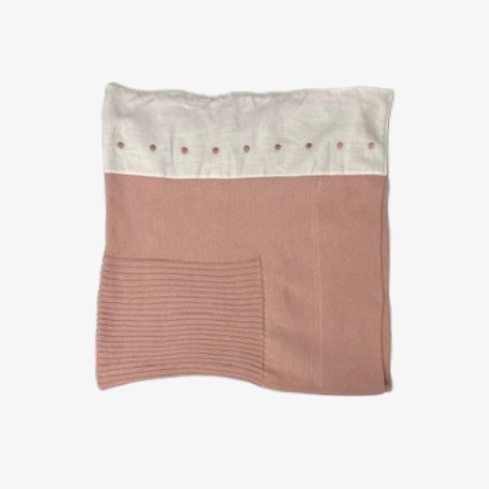 Carmina Knit Dot Blanket - Anemone