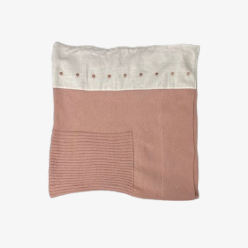 Knit Dot Blanket - Anemone