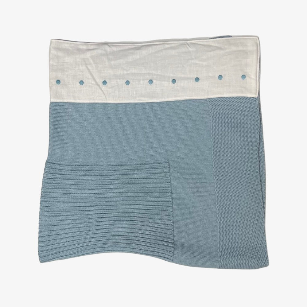 Carmina Knit Dot Blanket - Porcelain